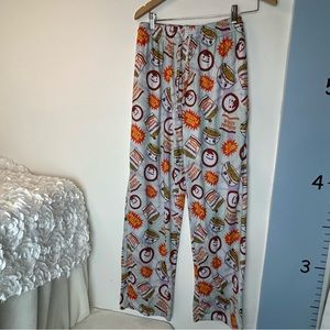 Maruchan Pajama Pants Ramen Noodle Logos Men's Medium